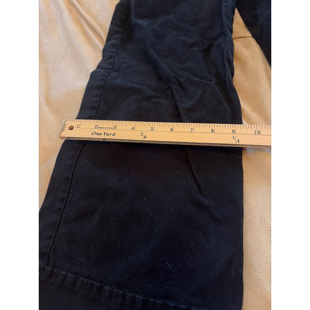 Bagatelle Collection Black Wide Leg Utility Pants High Rise Cotton Blend Size 8 - Picture 7 of 8